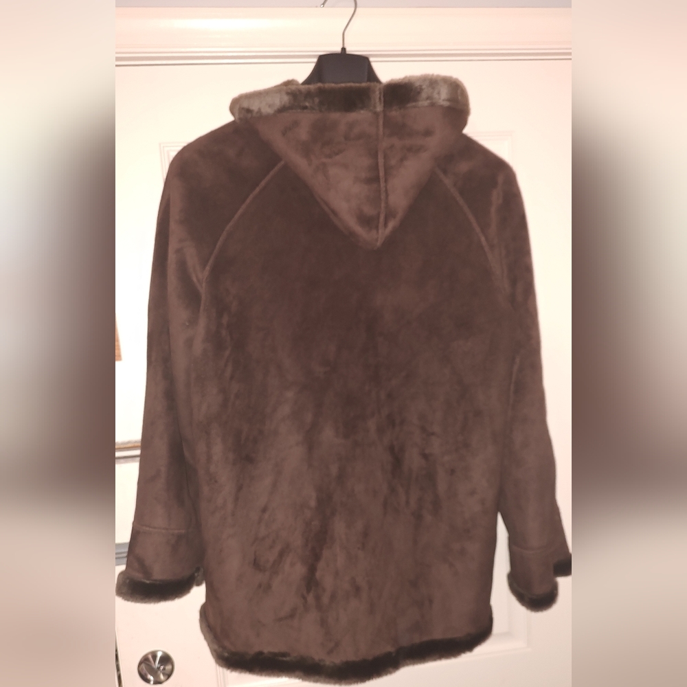JG Hook Faux Suede Fur Coat 1x - Picture 5 of 5